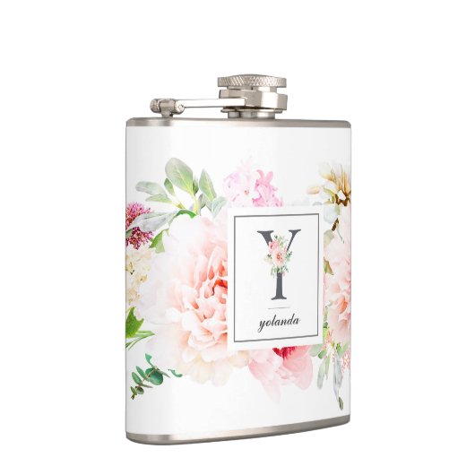 Wild Blush Botanical Letter Y Monogram Heupfles (Rechts)