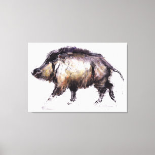 Wild Boar 1999 Canvas Afdruk