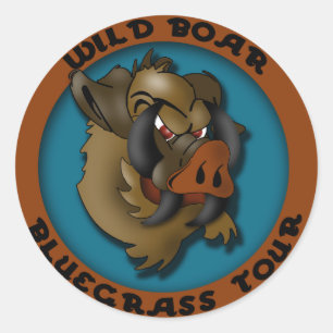 Wild Boar Bluegrass Tour Ronde Sticker
