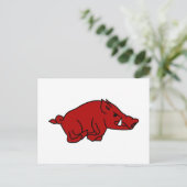 Wild Boar Briefkaart (Staand voorkant)