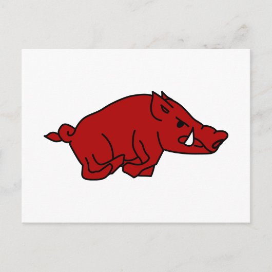 Wild Boar Briefkaart (Voorkant)