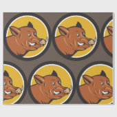 Wild Boar Cadeaupapier (Vlak)