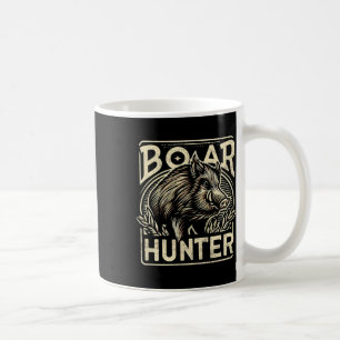 Wild Boar Cool Retro Hog Hunting Mannen Vintage Koffiemok