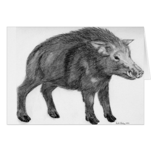 Wild Boar, defensieve Stance (Voorkant Horizontaal)