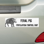 Wild Boar, defensieve Stance Bumpersticker (Op auto)