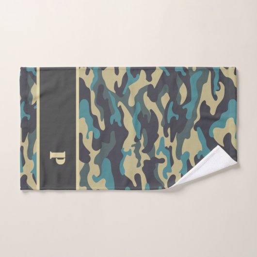 Wild Boar en Camo Bath Towel Set Bad Handdoek (Handdoek)