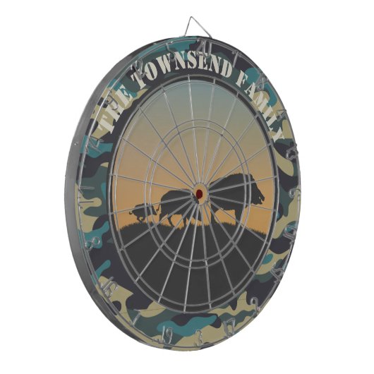 Wild Boar en Camo Dartbord (Voorkant Links)