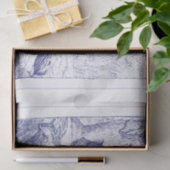 Wild Boar Family Tekening Blue Tissuepapier (Geschenk)