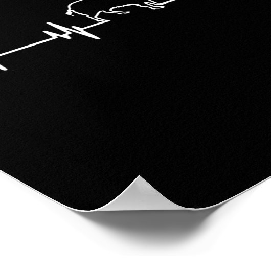 Wild Boar Heartbeat Ekg Hog Hunter Hunt Hunting Poster (Hoek)