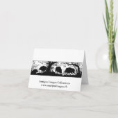 Wild Boar Hunt - Duits Zwarte Woud of Beiers Bedankkaart (Achterkant)