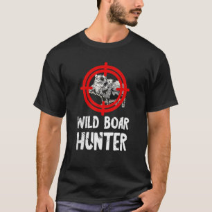 Wild Boar Hunter Rood Doel Wild Boar Varkens Wild T-shirt