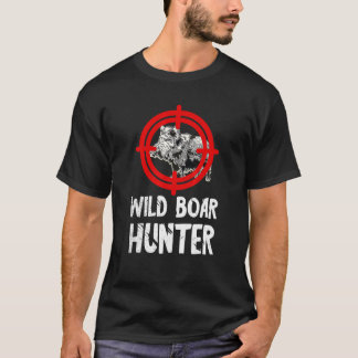 Wild Boar Hunter Rood Doel Wild Boar Varkens Wild  T-shirt