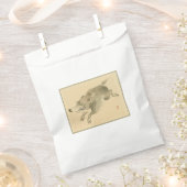 Wild Boar (Japanse kunst) (van Kono Bairei) Bedankzakje (Geknipt)