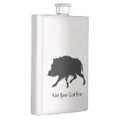 Wild Boar of Wild Pig Elegant Silhouette Flacon (Rechts)