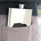 Wild Boar of Wild Pig Elegant Silhouette Flacon (Voorbeeld)