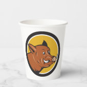 Wild Boar Papieren Bekers (Voorkant)