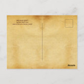 WILD BOAR PIGLET Antiek dierenbeschermingsteken Briefkaart (Achterkant)