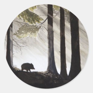 Wild Boar Ronde Sticker