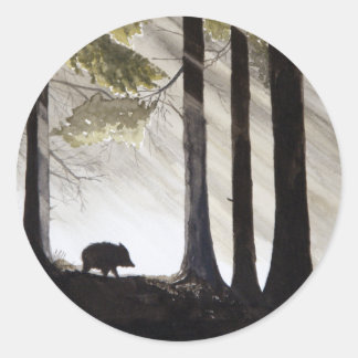 Wild Boar Ronde Sticker