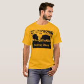 Wild Boar Rooking Old German Design Front & Back T-shirt (Voorkant volledig)