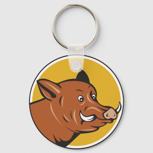 Wild Boar Sleutelhanger (Voorkant)