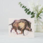 Wild Boar Trotting 1999 Briefkaart (Staand voorkant)