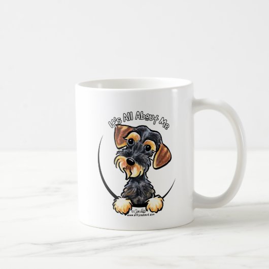 Wild Boar Wirehaered Dachshund heeft alles over mi Koffiemok (Rechts)
