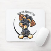 Wild Boar Wirehaered Dachshund heeft alles over mi Muismat (Met muis)