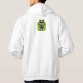 WILD BOARD APPLES EATS MASANSER PIXELAT COLORS GRE HOODIE (Achterkant)