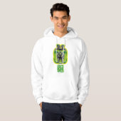 WILD BOARD APPLES EATS MASANSER PIXELAT COLORS GRE HOODIE (Voorkant volledig)