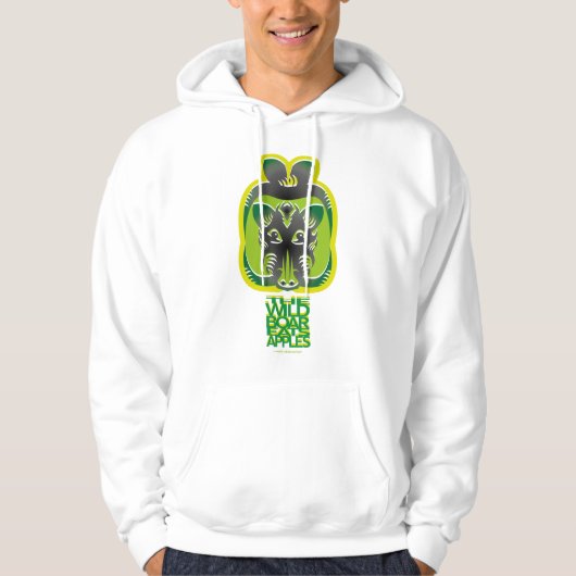WILD BOARD APPLES EATS MASANSER PIXELAT COLORS GRE HOODIE (Voorkant)