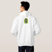 WILD BOARD APPLES EATS MASANSER PIXELAT COLORS GRE HOODIE (Achterkant volledig)