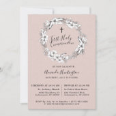 Wild Boeket Eerste Heilige Communie | Blush | Kaart (Voorkant)