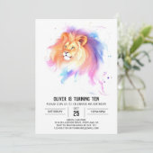 Wild Bohemian Lion Verjaardag Kaart (Staand voorkant)