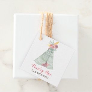 Wild Boho Kids Verjaardagsfeest Bedankjes Labels