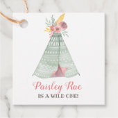 Wild Boho Kids Verjaardagsfeest Bedankjes Labels (Voorkant)