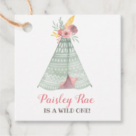 Wild Boho Kids Verjaardagsfeest Bedankjes Labels