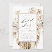 Wild Boho Protea Pampas Grass Floral Vrijgezellenf Kaart (Voorkant)