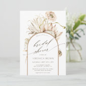 Wild Boho Protea Pampas Grass Vrijgezellenfeest Kaart (Staand voorkant)