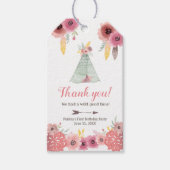 Wild Boho Verjaardag Dank je wel Favor Cadeaulabel (Voorkant)