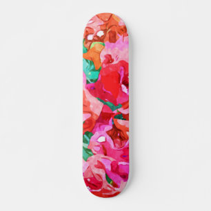 Wild Bougainvillea, Bloom Summer Floral Bohemian Persoonlijk Skateboard