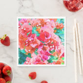 Wild Bougainvillea, Bloom Summer Floral Bohemian Servet (Insitu)