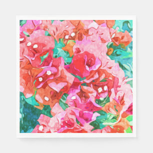 Wild Bougainvillea, Bloom Summer Floral Bohemian Servet