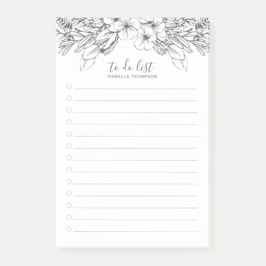 Wild Bouquet Botanische Post-It Notes (Voorkant)