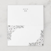 Wild Bouquet Place Card | hemel Plaatskaartje (Buitenkant ongevouwen)
