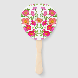 Wild Briar Roos Wedding Paddle Hand Fan Handwaaier