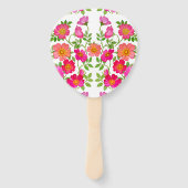 Wild Briar Roos Wedding Paddle Hand Fan Handwaaier (Voorkant)