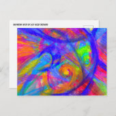 Wild Briefkaart | van de regenboog het Abstracte (Voorkant / Achterkant)