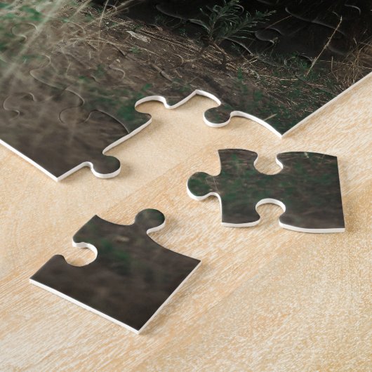 Wild Brown Grizzly Beer Forest Natuur Scenery Uitz Legpuzzel (Zijkant)