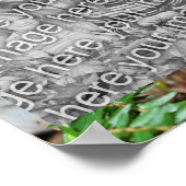 Wild Brown Mushrooms Uw foto toevoegen Poster (Hoek)